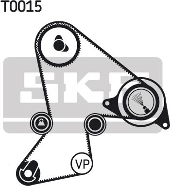 SKF VKMA 06214 - Комплект ременя ГРМ autozip.com.ua