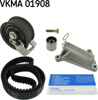 SKF VKMA 01908 - Комплект ременя ГРМ autozip.com.ua