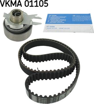 SKF VKMA 01105 - Комплект ременя ГРМ autozip.com.ua