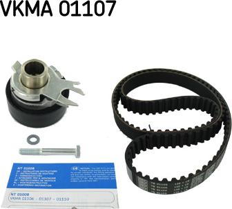 SKF VKMA 01107 - Комплект ременя ГРМ autozip.com.ua