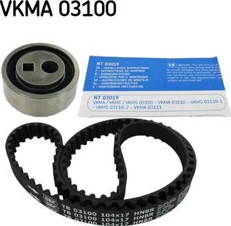 SKF VKMA 03100 - Комплект ременя ГРМ autozip.com.ua
