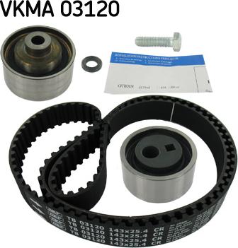 SKF VKMA 03120 - Комплект ременя ГРМ autozip.com.ua