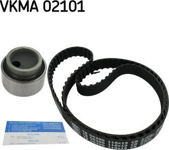 SKF VKMA 02101 - Комплект ременя ГРМ autozip.com.ua