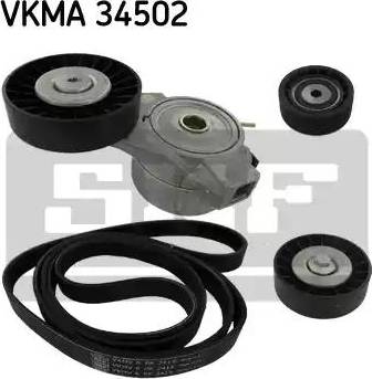 SKF VKMA 34502 - Поликлиновий ремінний комплект autozip.com.ua