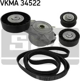 SKF VKMA 34522 - Поликлиновий ремінний комплект autozip.com.ua