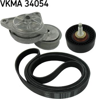 SKF VKMA 34054 - Поликлиновий ремінний комплект autozip.com.ua