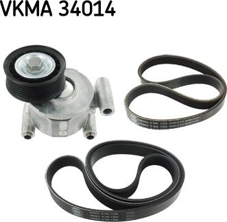 SKF VKMA 34014 - Поликлиновий ремінний комплект autozip.com.ua