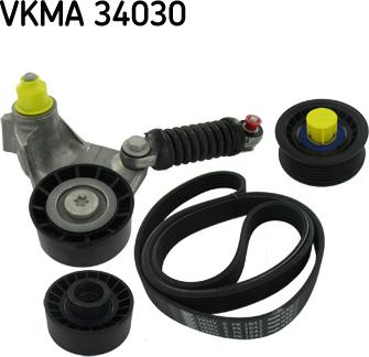 SKF VKMA 34030 - Поликлиновий ремінний комплект autozip.com.ua