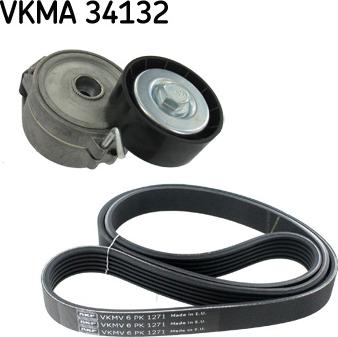 SKF VKMA 34132 - Поликлиновий ремінний комплект autozip.com.ua