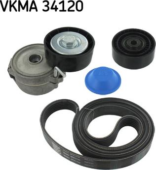 SKF VKMA 34120 - Поликлиновий ремінний комплект autozip.com.ua