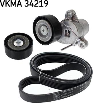 SKF VKMA 34219 - Поликлиновий ремінний комплект autozip.com.ua