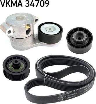 SKF VKMA 34709 - Поликлиновий ремінний комплект autozip.com.ua