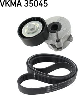 SKF VKMA 35045 - Поликлиновий ремінний комплект autozip.com.ua