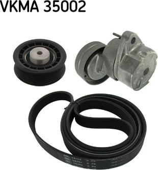 SKF VKMA 35002 - Поликлиновий ремінний комплект autozip.com.ua