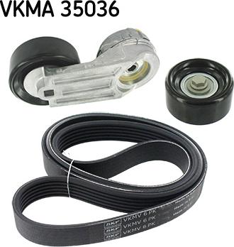 SKF VKMA 35036 - Поликлиновий ремінний комплект autozip.com.ua