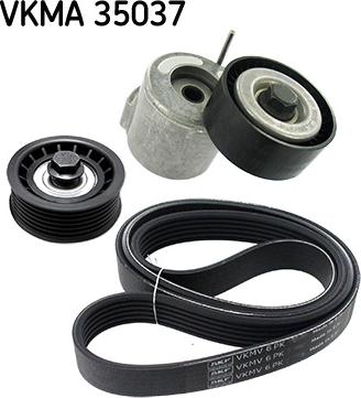 SKF VKMA 35037 - Поликлиновий ремінний комплект autozip.com.ua