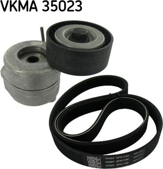 SKF VKMA 35023 - Поликлиновий ремінний комплект autozip.com.ua