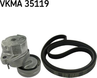 SKF VKMA 35119 - Поликлиновий ремінний комплект autozip.com.ua