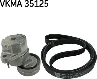 SKF VKMA 35125 - Поликлиновий ремінний комплект autozip.com.ua