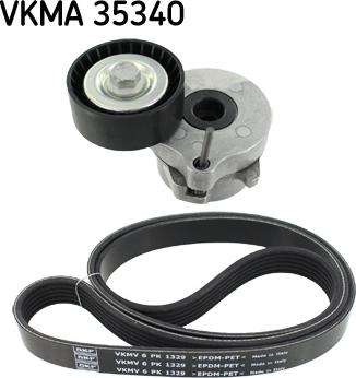 SKF VKMA 35340 - Поликлиновий ремінний комплект autozip.com.ua