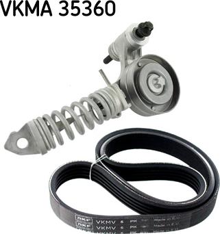 SKF VKMA 35360 - Поликлиновий ремінний комплект autozip.com.ua