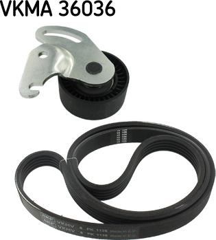 SKF VKMA 36036 - Поликлиновий ремінний комплект autozip.com.ua