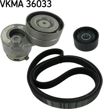 SKF VKMA 36033 - Поликлиновий ремінний комплект autozip.com.ua