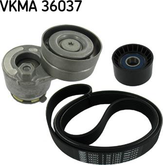 SKF VKMA 36037 - Поликлиновий ремінний комплект autozip.com.ua
