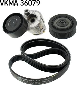 SKF VKMA 36079 - Поликлиновий ремінний комплект autozip.com.ua