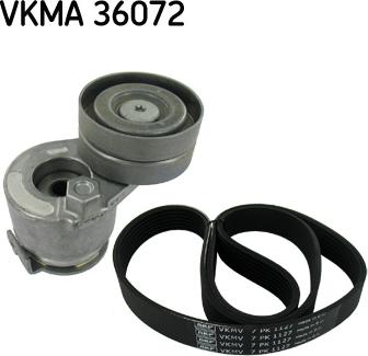 SKF VKMA 36072 - Комплект ремня ГРМ Пр-во SKF autozip.com.ua