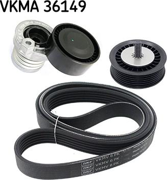 SKF VKMA 36149 - Поликлиновий ремінний комплект autozip.com.ua