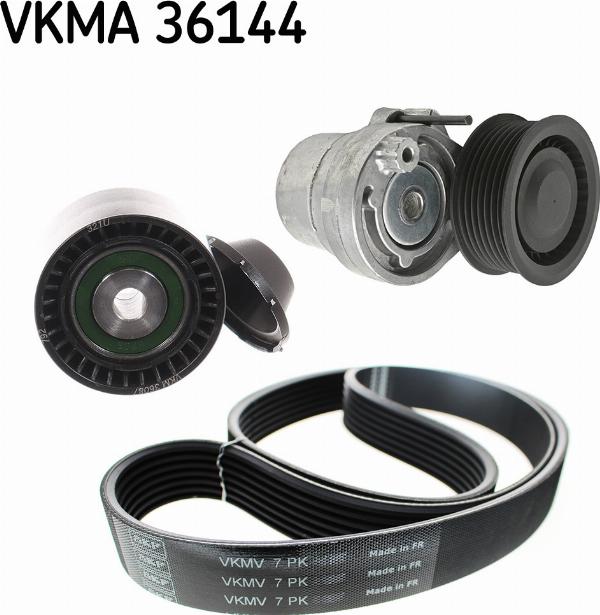 SKF VKMA 36144 - Поликлиновий ремінний комплект autozip.com.ua