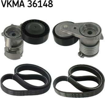 SKF VKMA 36148 - Поликлиновий ремінний комплект autozip.com.ua
