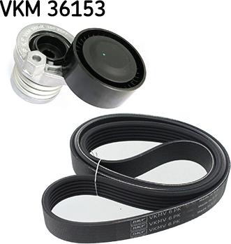 SKF VKMA 36153 - Поликлиновий ремінний комплект autozip.com.ua