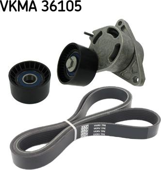 SKF VKMA 36105 - Поликлиновий ремінний комплект autozip.com.ua