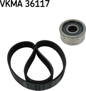 SKF VKMA 36117 - Поликлиновий ремінний комплект autozip.com.ua