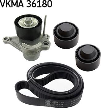 SKF VKMA 36180 - Поликлиновий ремінний комплект autozip.com.ua