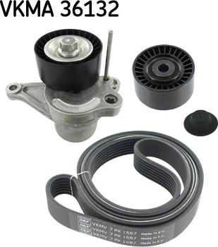 SKF VKMA 36132 - Поликлиновий ремінний комплект autozip.com.ua