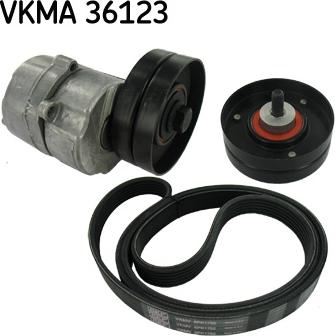 SKF VKMA 36123 - Поликлиновий ремінний комплект autozip.com.ua