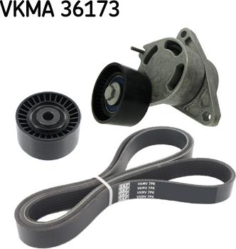SKF VKMA 36173 - Поликлиновий ремінний комплект autozip.com.ua