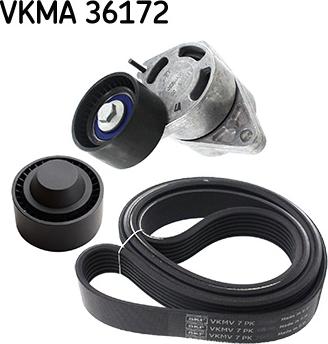 SKF VKMA 36172 - Поликлиновий ремінний комплект autozip.com.ua