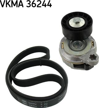 SKF VKMA 36244 - Поликлиновий ремінний комплект autozip.com.ua