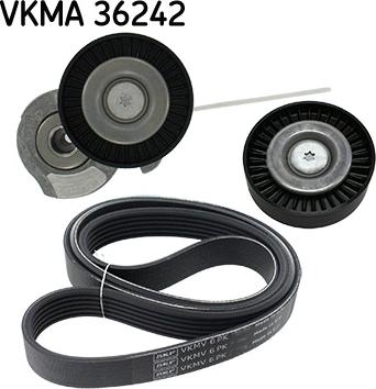 SKF VKMA 36242 - Поликлиновий ремінний комплект autozip.com.ua