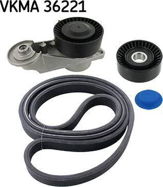 SKF VKMA 36221 - Поликлиновий ремінний комплект autozip.com.ua