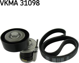 SKF VKMA 31098 - Поликлиновий ремінний комплект autozip.com.ua