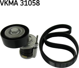 SKF VKMA 31058 - Поликлиновий ремінний комплект autozip.com.ua
