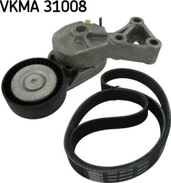 SKF VKMA 31008 - Поликлиновий ремінний комплект autozip.com.ua