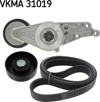 SKF VKMA 31019 - Поликлиновий ремінний комплект autozip.com.ua