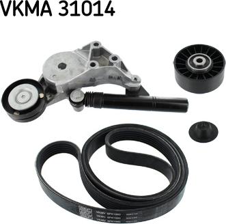 SKF VKMA 31014 - Поликлиновий ремінний комплект autozip.com.ua
