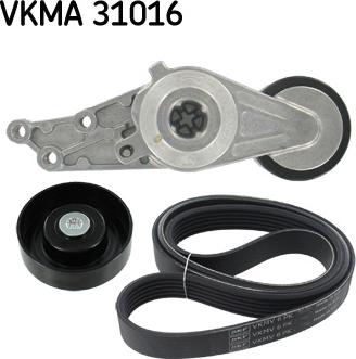 SKF VKMA 31016 - Поликлиновий ремінний комплект autozip.com.ua